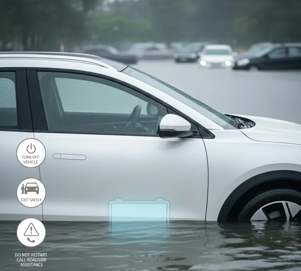 अगर आपकी EV कार पानी में दुब जाये तो आपको तुरंत क्या करना चाहिए - जानिए स्टेप बाय स्टेप गाइड