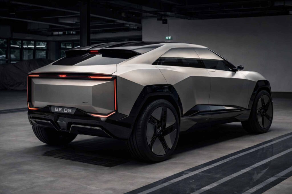 Mahindra BE.05 electric SUV AI concept design