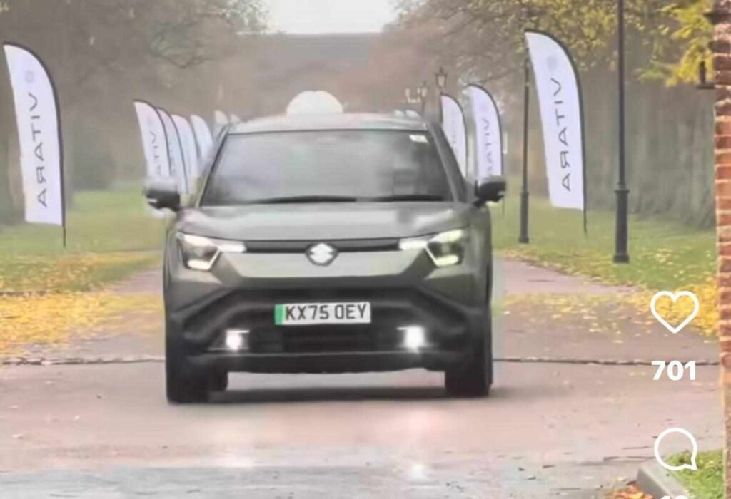 Maruti की पहली Electric SUV भारत में काफी चर्चे में है। Nexon EV और Curvv EV से मुकाबला इसी कार से होगा  2026 में लॉन्च होने वाली इलेक्ट्रिक कारें कीमत